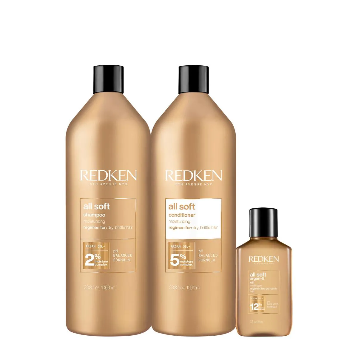 KIT REDKEN ALL SOFT SALON OIL (3 PRODUTOS)