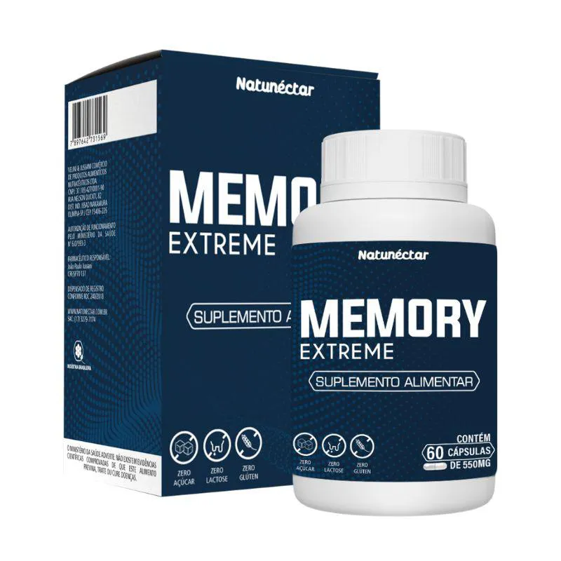Memory Natunectar 500mg - 60 Cápsulas