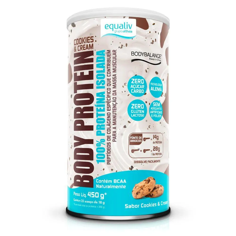 EQUALIV BODY PROTEIN COOKIES CREAM X450G