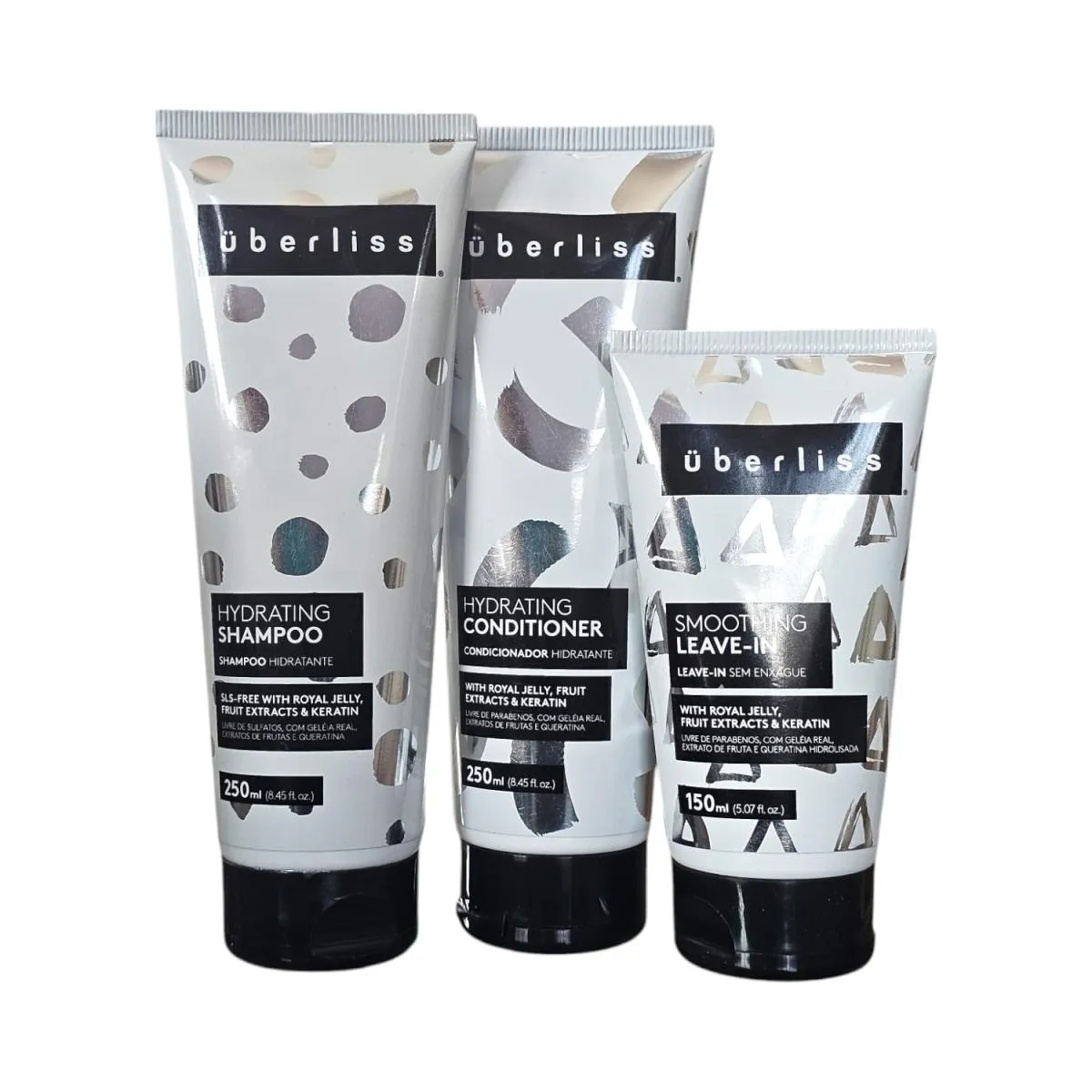 KIT AVLON UBERLISS HYDRATING - SHAMPOO 250ML + CONDICIONADOR 250ML + SMOOTHING LEAVE-IN 150ML