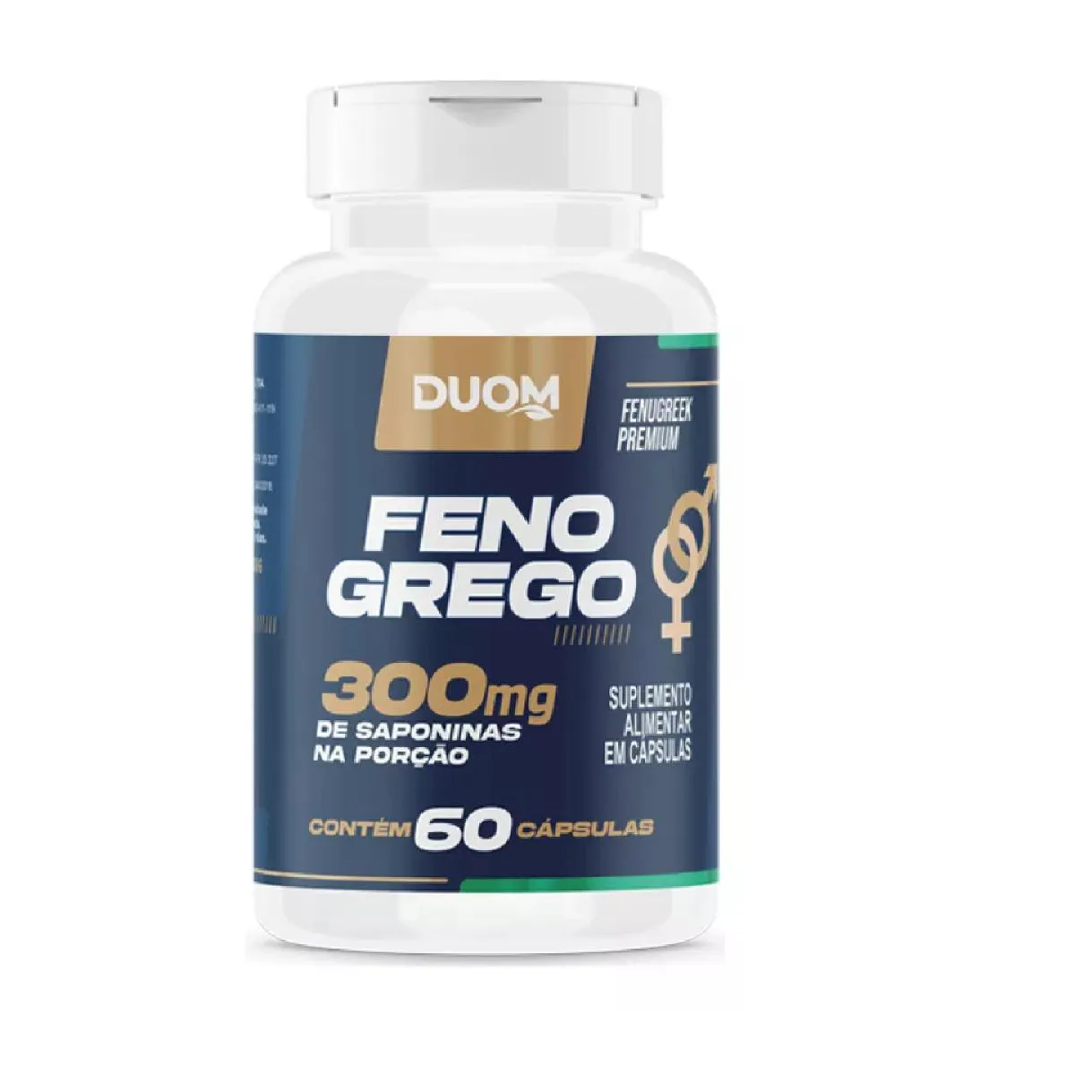FENO GREGO 60 CPS 300MG DE SAPONINAS NA PORçãO - DUOM