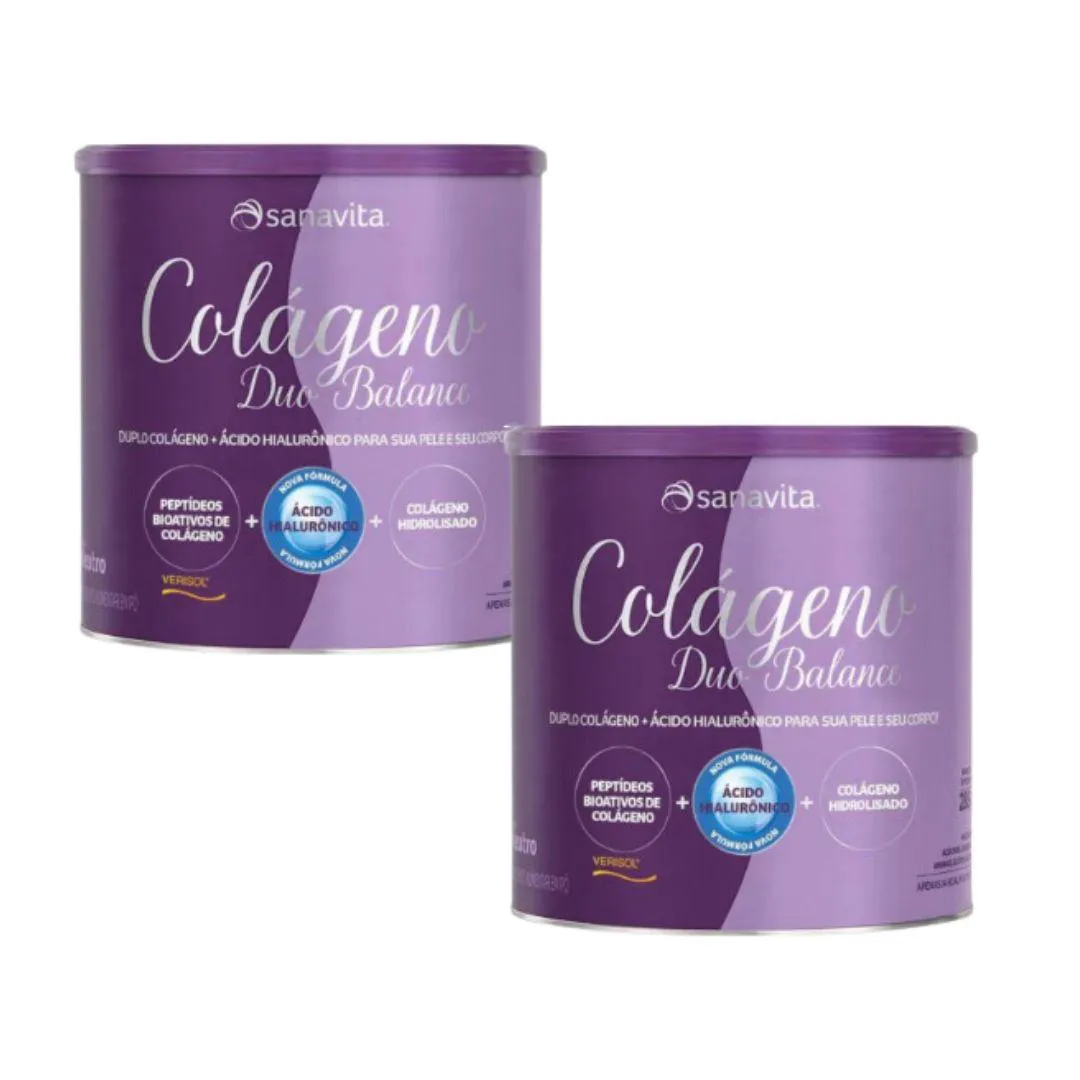 KIT 2X - COLáGENO DUO BALANCE - SANAVITA SABOR:NEUTRO