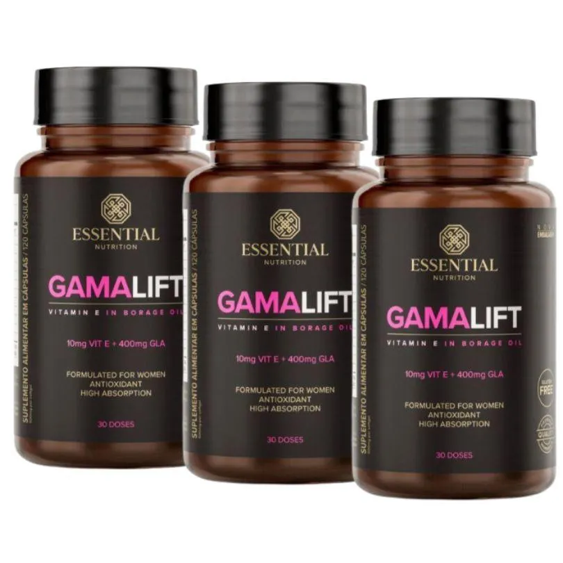 KIT 3X GAMALIFT (120 CáPSULAS) - ESSENTIAL NUTRITION
