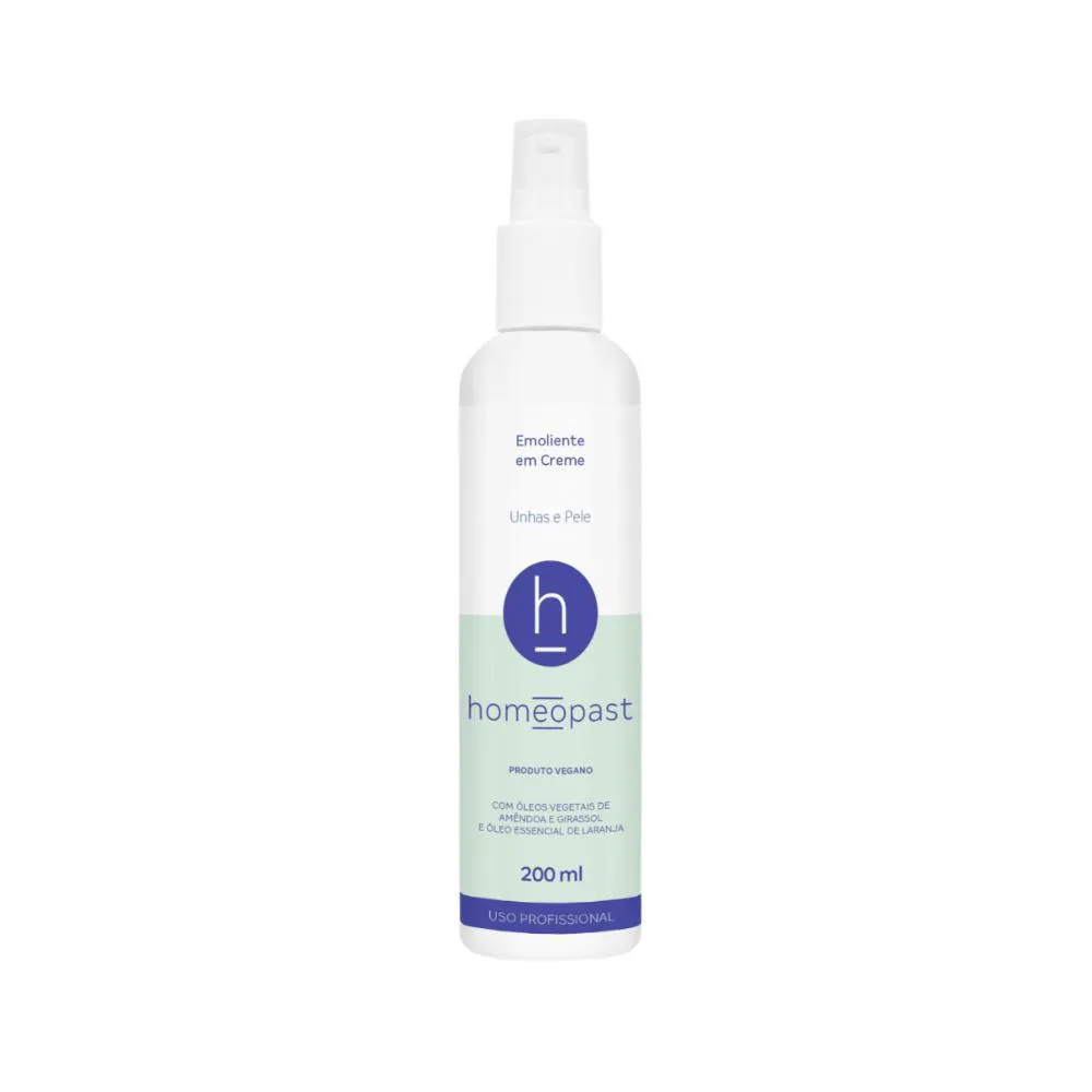 Emoliente em Creme Vegano 200ml Homeopast - Pele e Cutículas