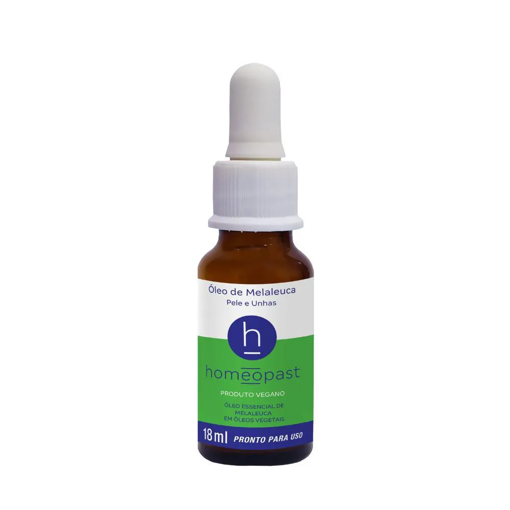 Óleo de Melaleuca 18ml Homeopast - Tratamento de Micoses de Pele e Unhas