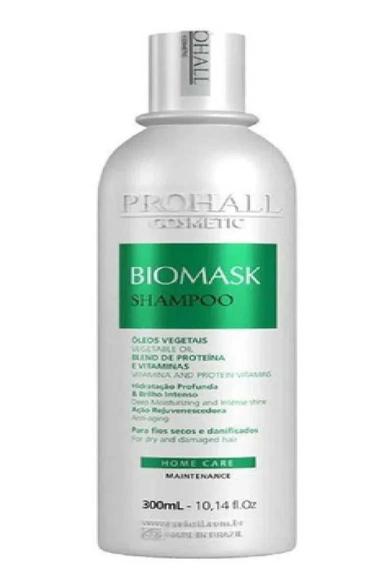 SHAMPOO PROHALL BIOMASK 300ML HIDRATAçãO PROFUNDA