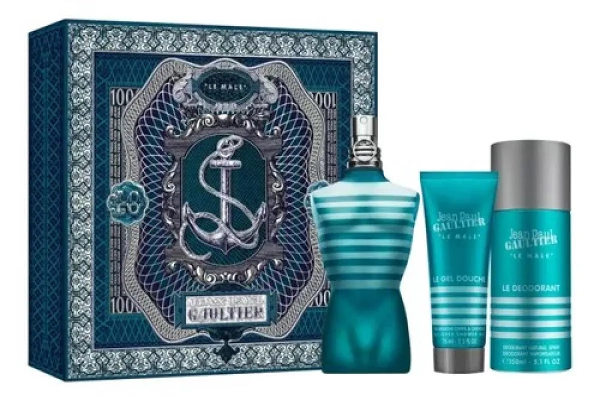 JEAN PAUL GAULTIER LE MALE EDT 125ML + SG 75ML + DEO 150ML - PERFUME MASCULINO