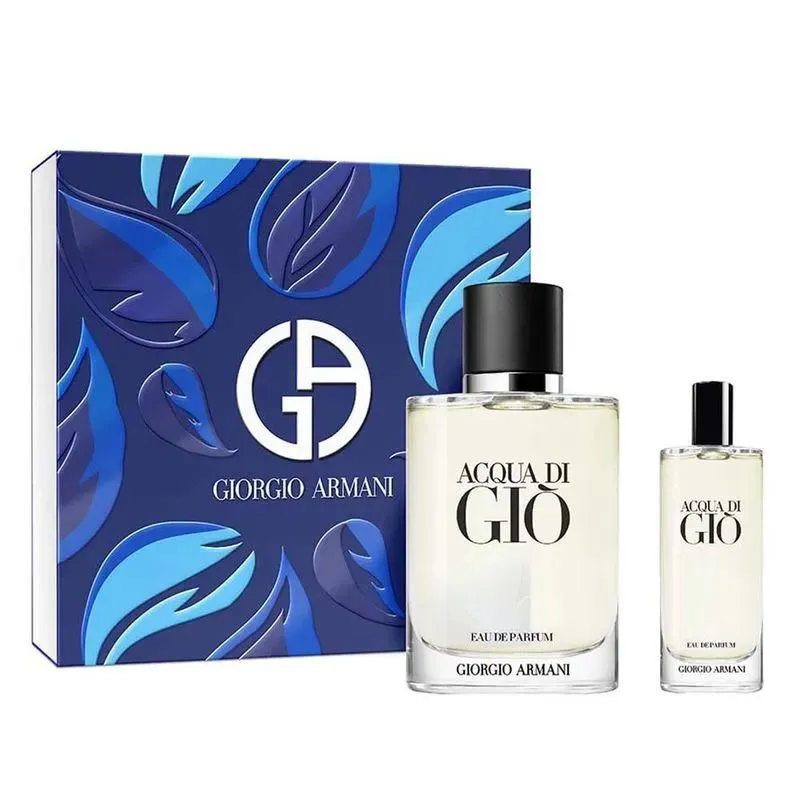 KIT GIORGIO ARMANI ACQUA DI GIO - EAU DE PARFUM 100ML + TRAVEL 15ML - PERFUME MASCULINO
