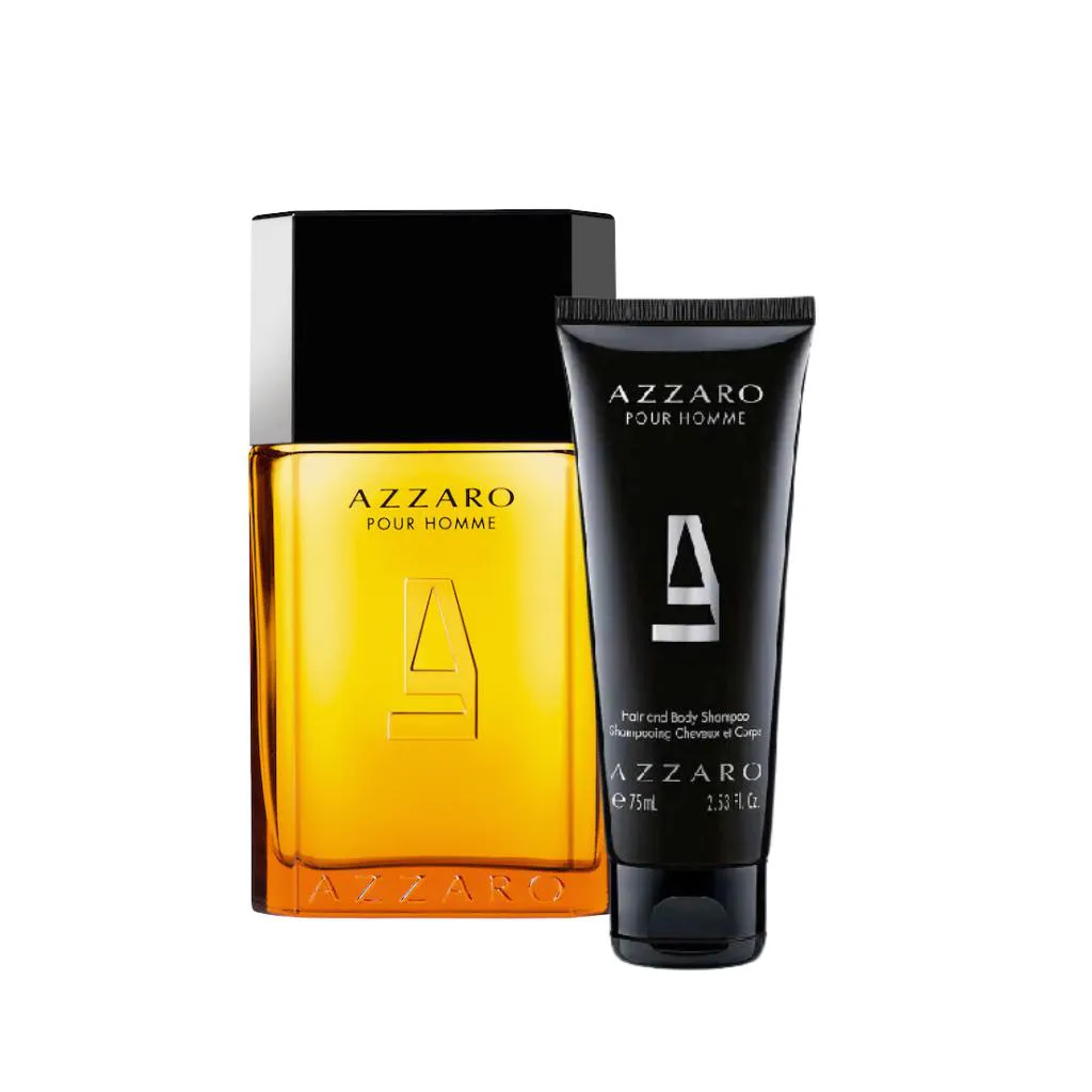 KIT AZZARO POUR HOMME EDT 100ML + SHAMPOO CABELO CORPO 75ML