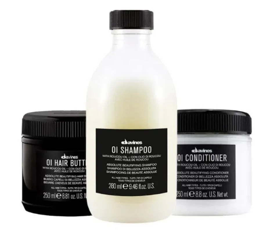 DAVINES OI SHAMPOO + OI CONDICIONADOR  + OI BUTTER