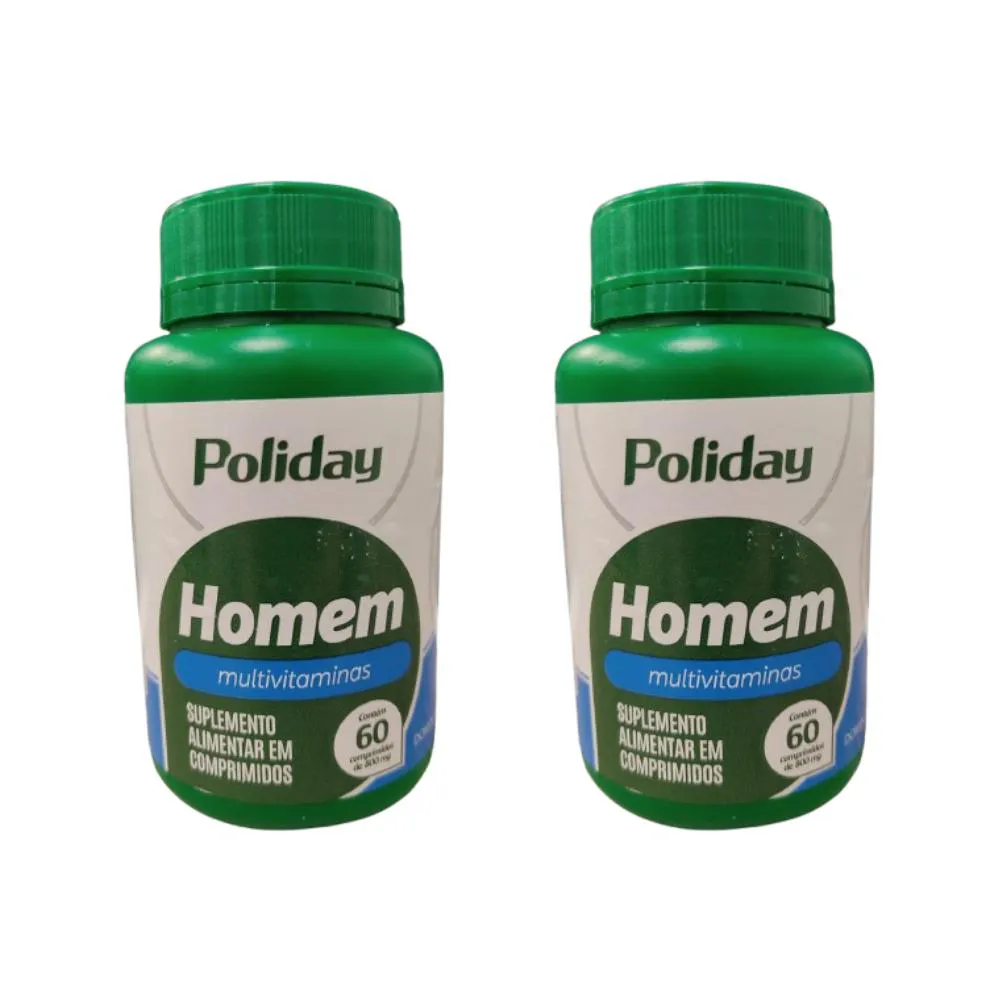 KIT C/2 POLIDAY HOMEM C/60 CáPSULAS - DOMINA FARMA