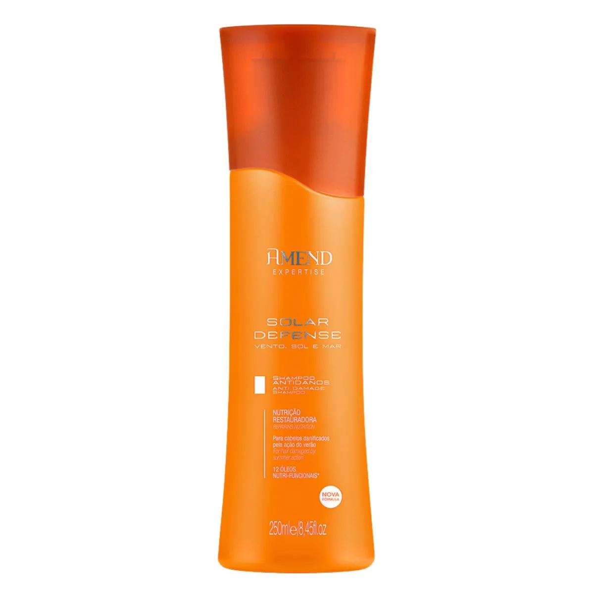 SHAMPOO AMEND SOLAR DEFENSE 250ML NUTRIçãO PROTEçãO UV