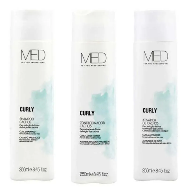 MED FOR YOU SHAMPOO + COND + LEAVE-IN CURLY 250ML