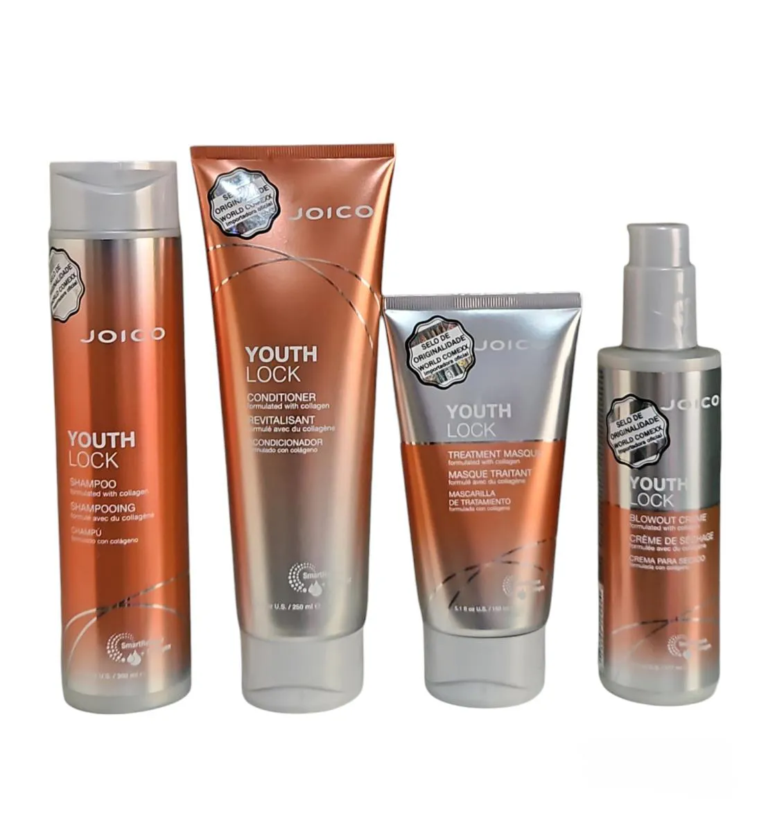 JOICO SH + COND + MASK + LEAVE-IN YOUTHLOCK COLLAGEN