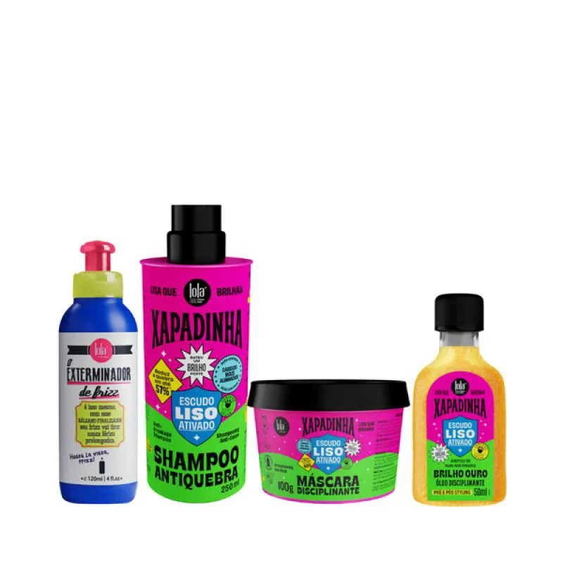 LOLA EXTERMINADOR DE FRIZZ+XAPADINHA SH +MASCARA 100ML +ÓLEO