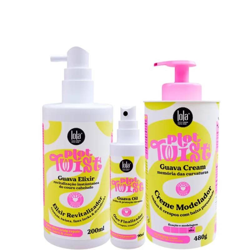 LOLA PLOT TWIST ELIXIR REVITALIZADOR + OIL + CREME MODELADOR