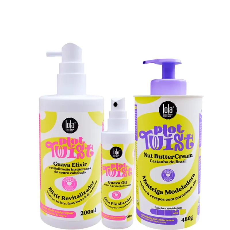 LOLA PLOT TWIST ELIXIR REVITALIZADOR + ÓLEO +  MANTEIGA MODELADORA