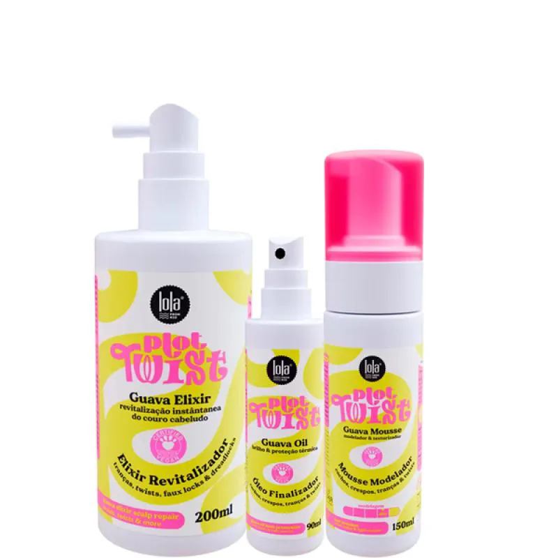 LOLA PLOT TWIST GUAVA ELIXIR REVITALIZADOR + OIL + MOUSSE