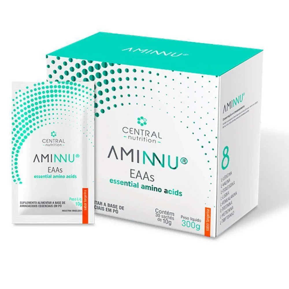 AMINNU TANGERINA - 30 SACHES DE 10G - KIT COM 3 UNIDADES