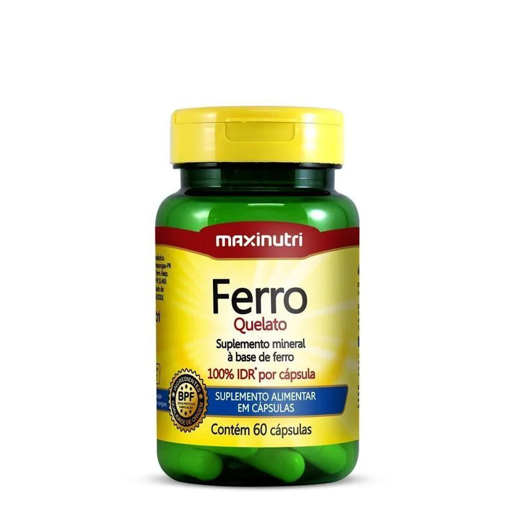 FERRO 100% IDR 60 CAPS PADRãO ÚNICO