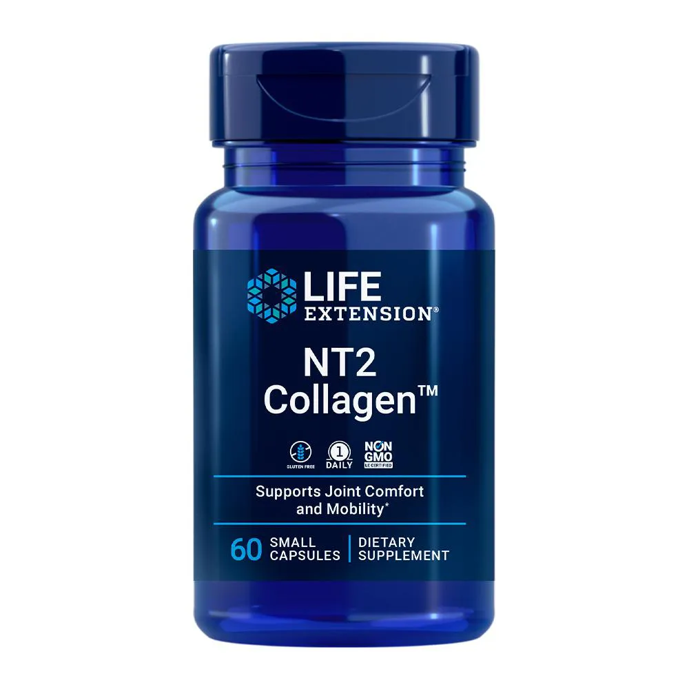 COLáGENO NT2 40MG LIFE EXTENSION 60 CáPSULAS IMPORTADO
