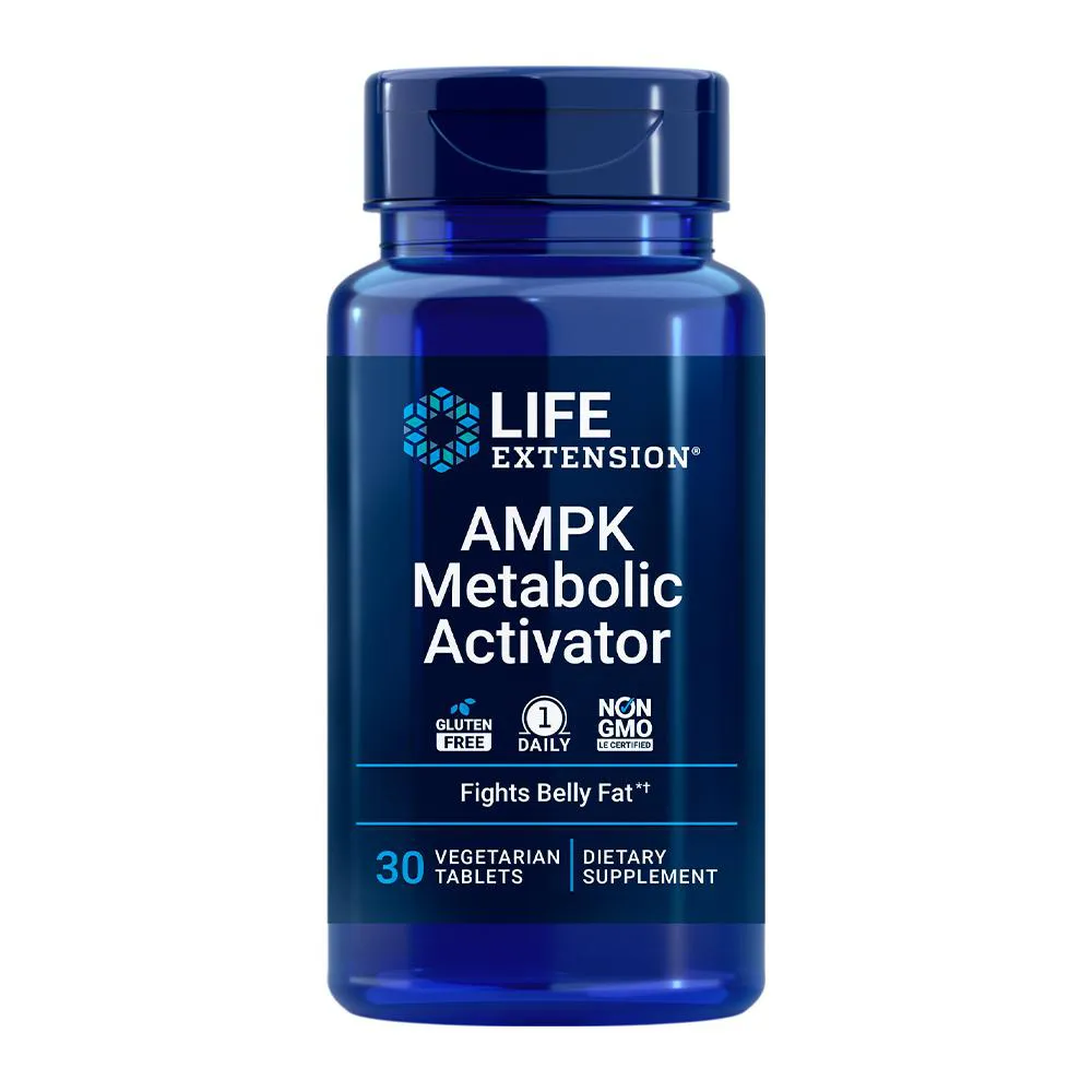ATIVADOR METABóLICO AMPK LIFE EXTENSION 30TABS IMPORTADO