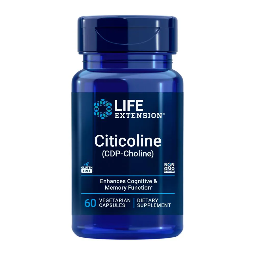 CITICOLINA (CDP-COLINA) LIFE EXTENSION 60 CáPS IMPORTADO