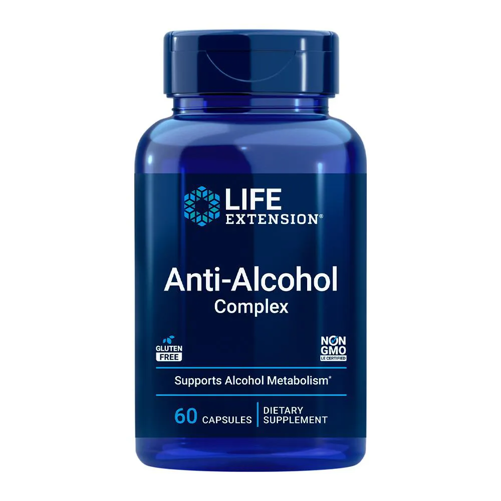 COMPLEXO ANTI-ALCOHOL LIFE EXTENSION 60 CAPS IMPORTADO