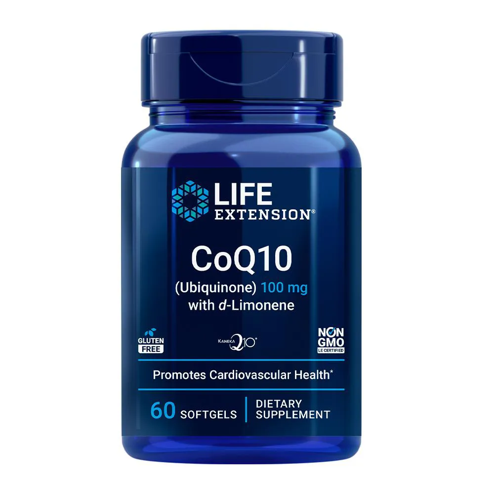 COQ10 UBIQUINONA 100MG LIFE EXTENSION 60SOFT IMPORTADO