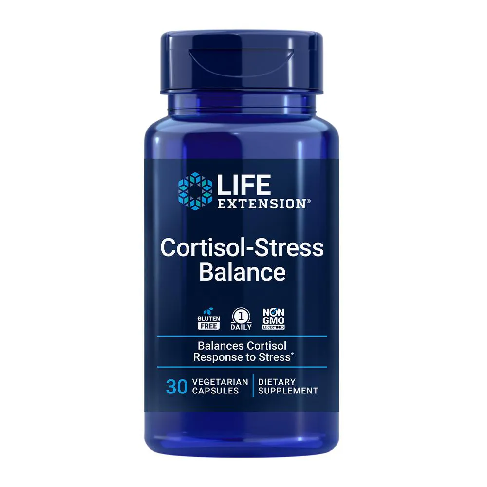 CORTISOL STRESS BALANCE LIFE EXTENSION 30 CAPS IMPORTADO