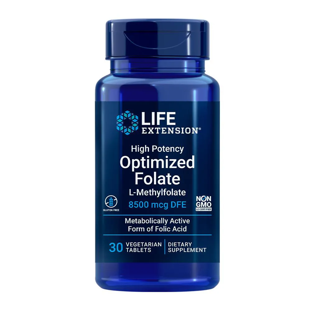 METIL FOLATO 8500MCG LIFE EXTENSION 30 TABS IMPORTADO