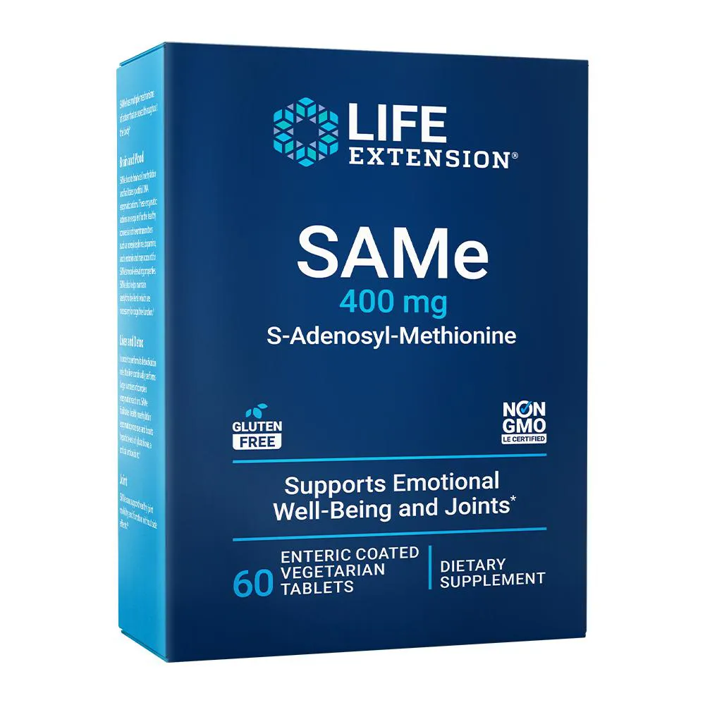 SAME 400MG LIFE EXTENSION 60 TABLETS IMPORTADO
