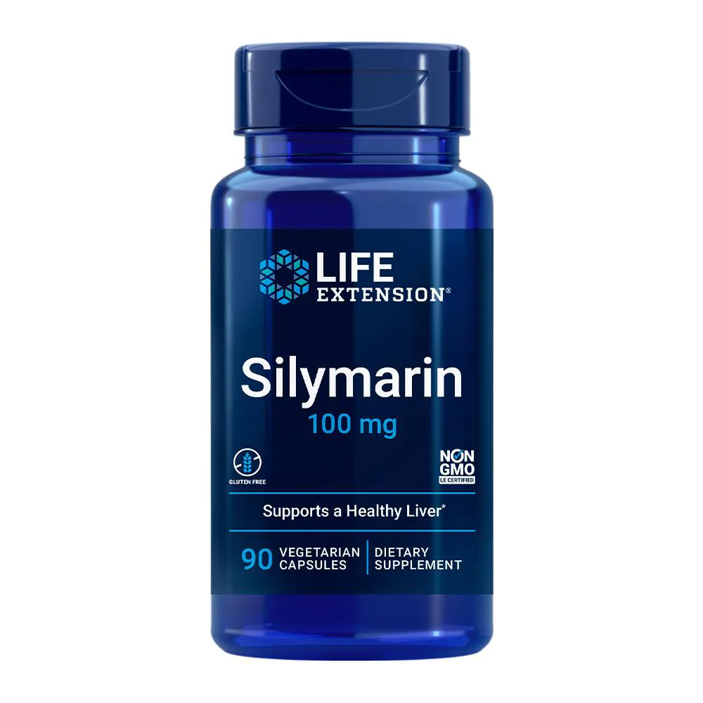 SILIMARINA 100MG LIFE EXTENSION 90 CáPSULAS IMPORTADO