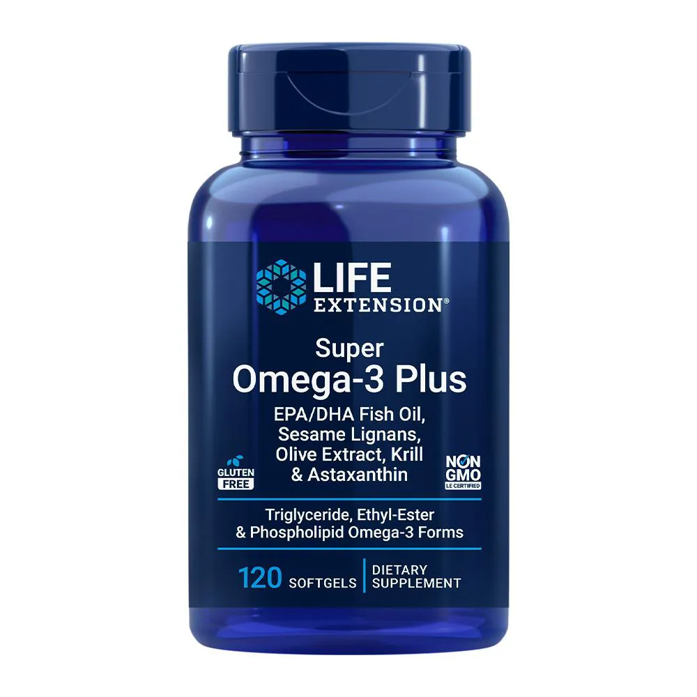 SUPER OMEGA-3 PLUS LIFE EXTENSION 120 SOFTGELS IMPORTADO