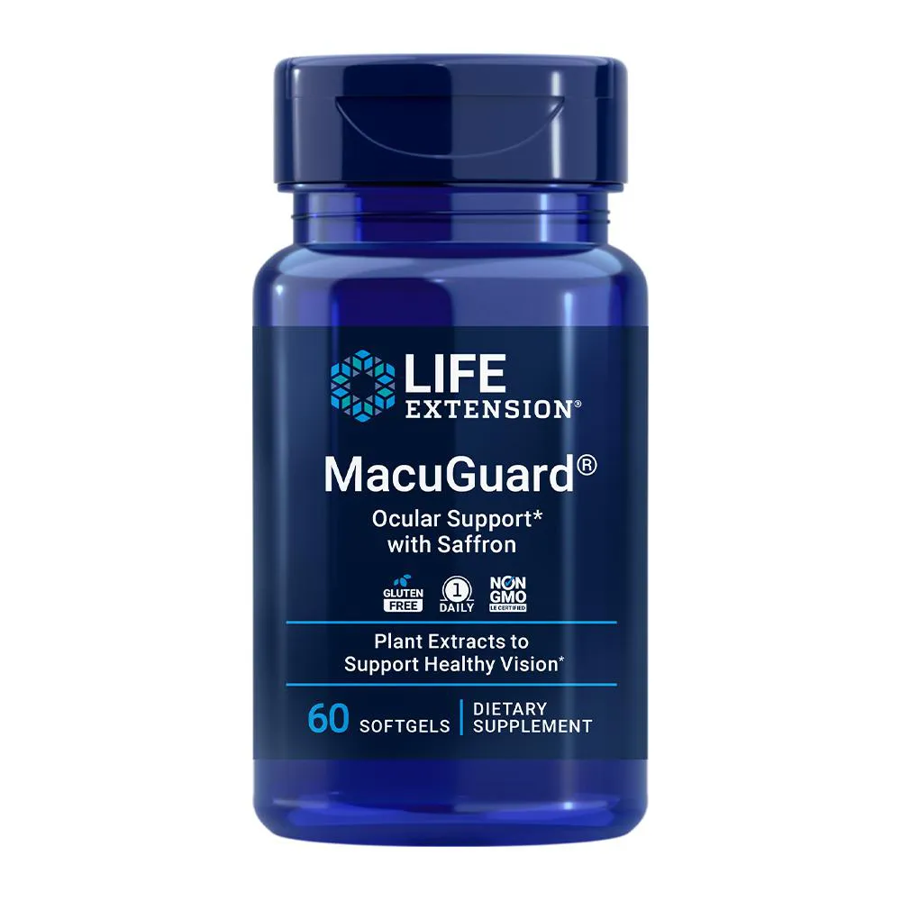 SUPPORT OCULAR MACUGUARD LIFE EXTENSION 60SOFT IMPORTADO