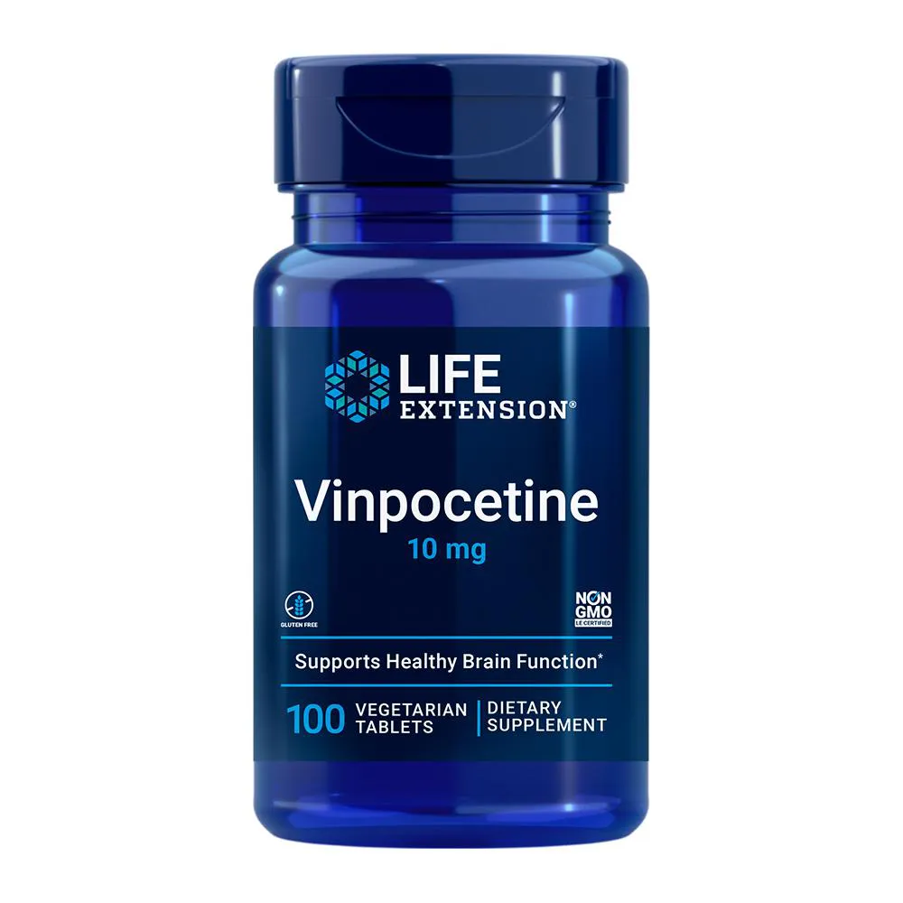 VINPOCETINA 10MG LIFE EXTENSION 100 TABLETS IMPORTADO