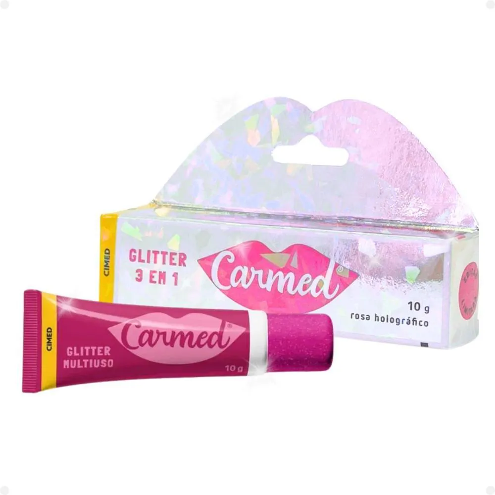HIDRATANTE LABIAL CARMED GLITTER 3 EM 1 TUTTI FRUTTI 10G