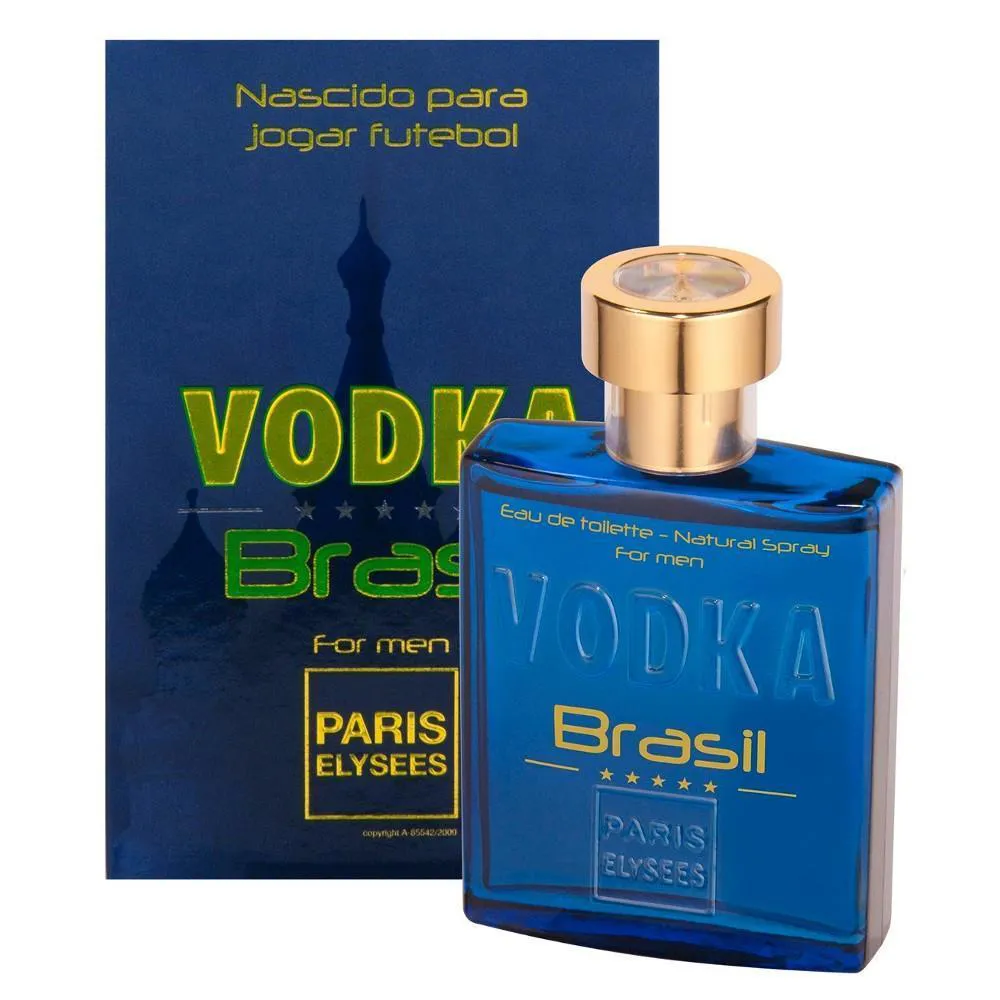VODKA BRASIL AZUL PARIS ELYSEES PERFUME MASCULINO DE 100 ML