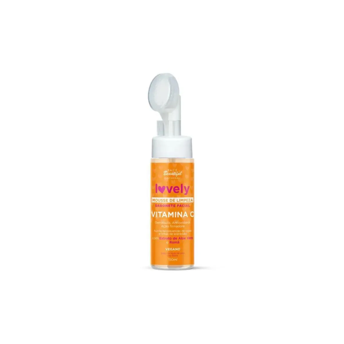 MOUSSE DE LIMPEZA FACIAL VITAMINA C 150ML - LOVELY