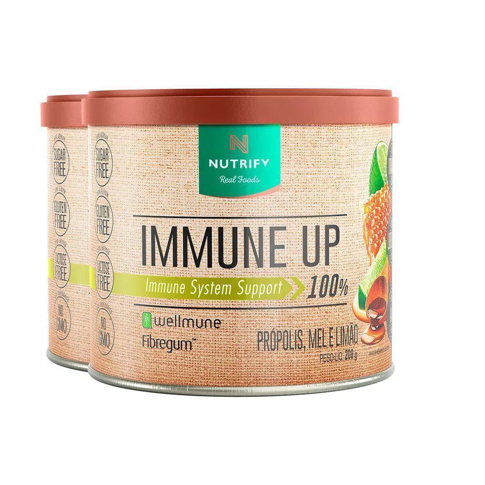 KIT 2 IMMUNE UP WELLMUNE PROPóLIS, MEL E LIMãO NUTRIFY 200G