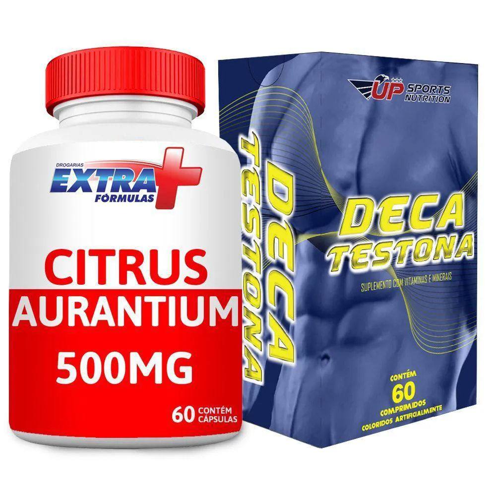 KIT CITRUS AURANTIUM 500MG C/ 60 + DECA TESTONA C/ 60