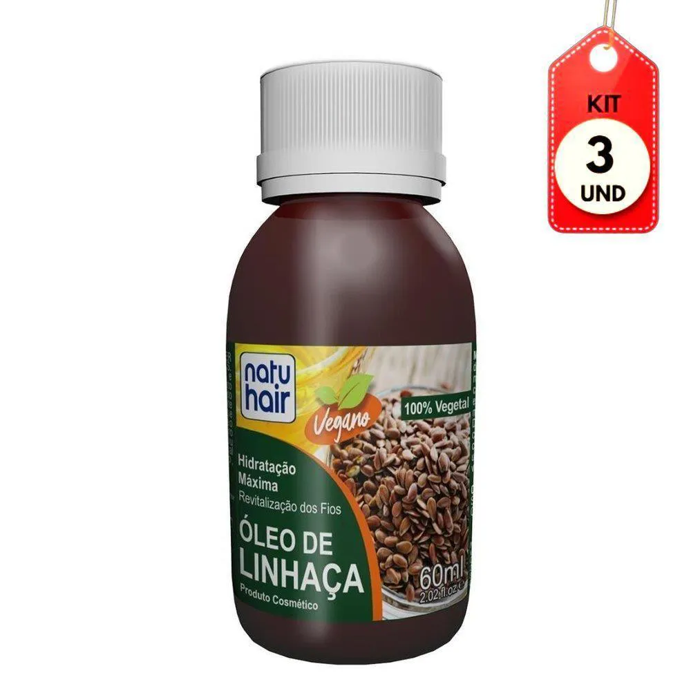 KIT C-03 NATUHAIR óLEO DE LINHAçA 60ML
