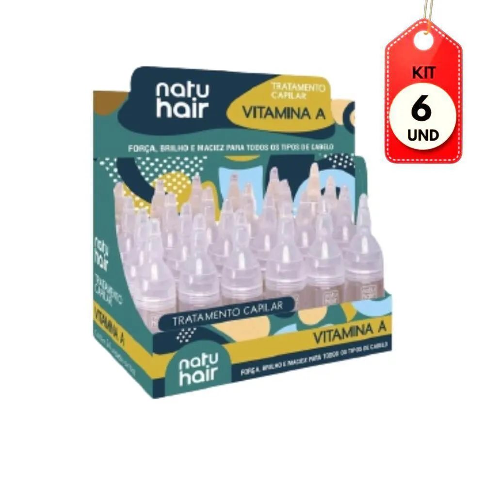 KIT C-06 NATUHAIR VITAMINA A AMPOLA CAPILAR 24X10ML