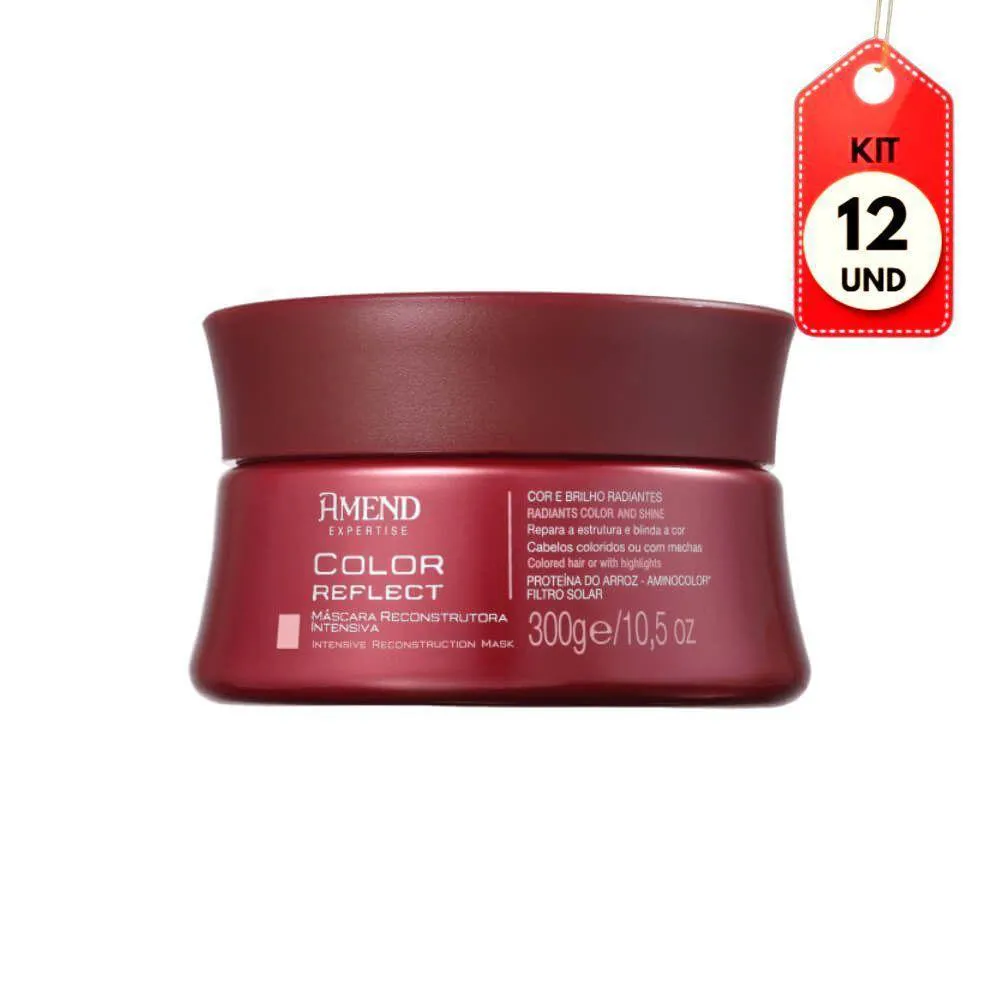 KIT C-12 AMEND RECONSTRUçãO INTENSIVA MáSCARA COLOR REFLECT 300G