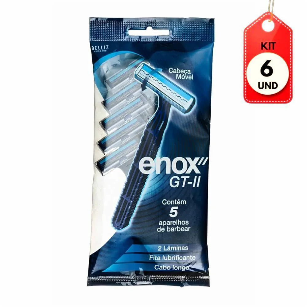 KIT C/06 ENOX GT2 APARELHO DE BARBEAR C/5