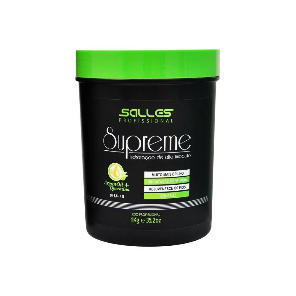 MáSCARA HIDRATAçãO ALTO IMPACTO SUPREME SALLES PROFISSIONAL 1KG