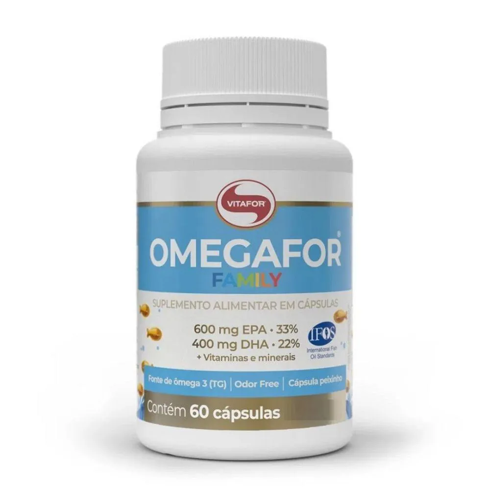 ÔMEGAFOR FAMILY 60 CAPS PADRãO ÚNICO