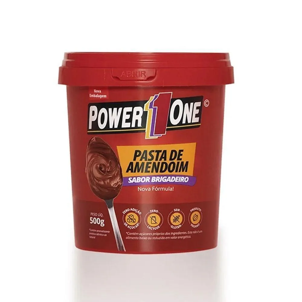 PASTA DE AMENDOIM (500G) - SABOR: BRIGADEIRO PROTEíCO