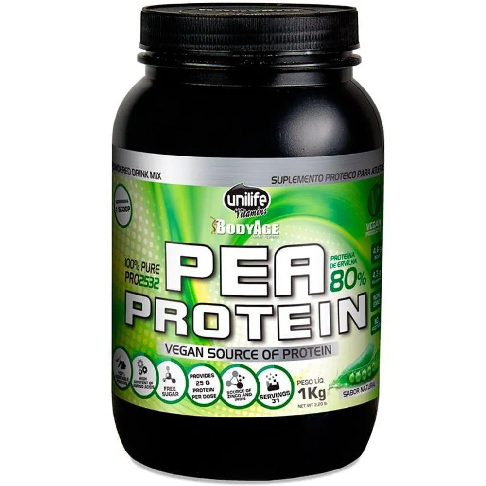 PEA PROTEIN 1KG PROTEíNA VEGETAL UNILIFE NATURAL