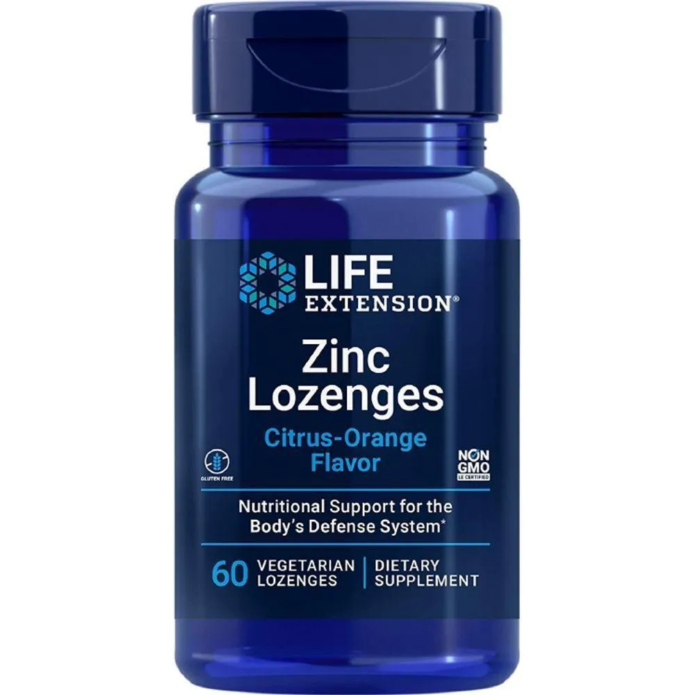 ZINC LOZENGES 18.75MG (LARANJA CíTRICA) 60 PASTILHAS